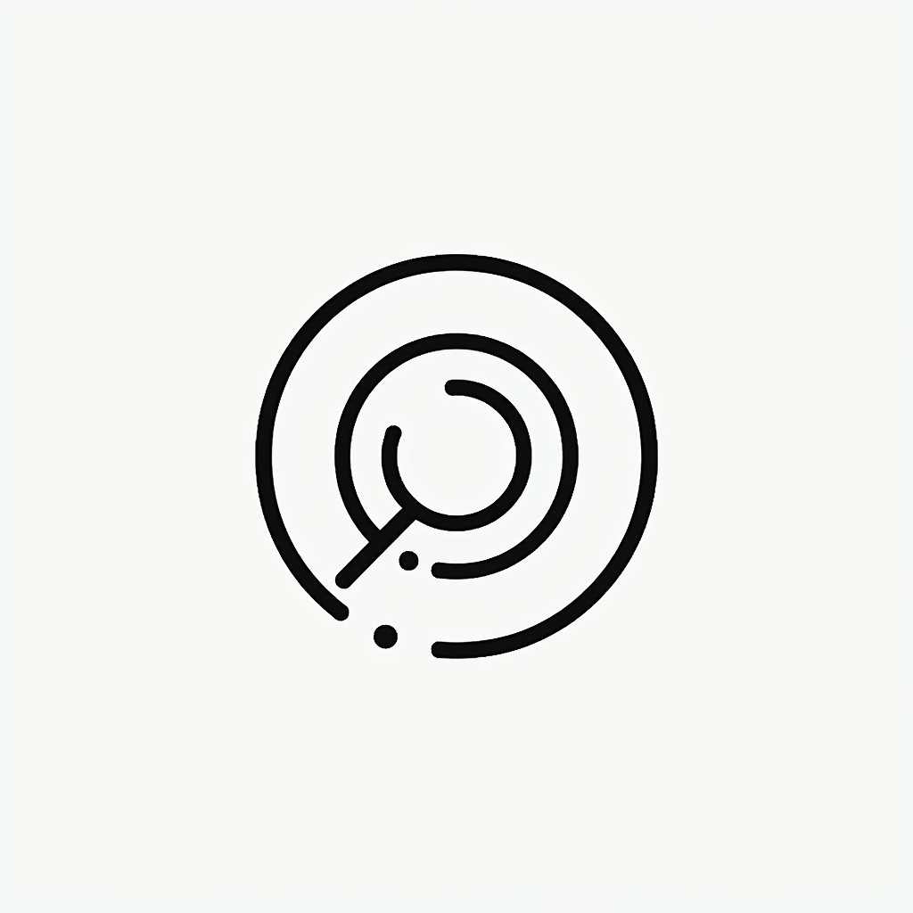Minimal line-based logo featuring initials RNA with balanced geometric strokes reflecting a modern Dutch responsive design academy identity